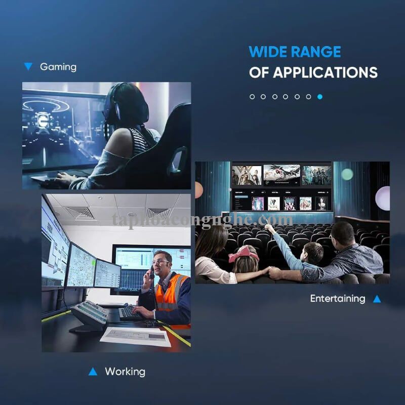 Ugreen 60270 10M Màu Đen DisplayPort 1.4 Optical fiber Male to Male cable 4K @144 Hz - 8K@ 60Hz ED027 30060270